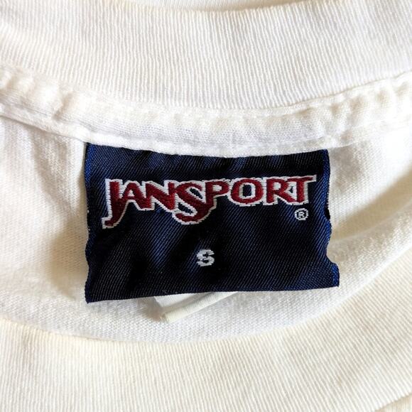 Vintage Jansport 90s Y2K University Of Delaware Collegiate White Cotton Shirt - Picture 3 of 4
